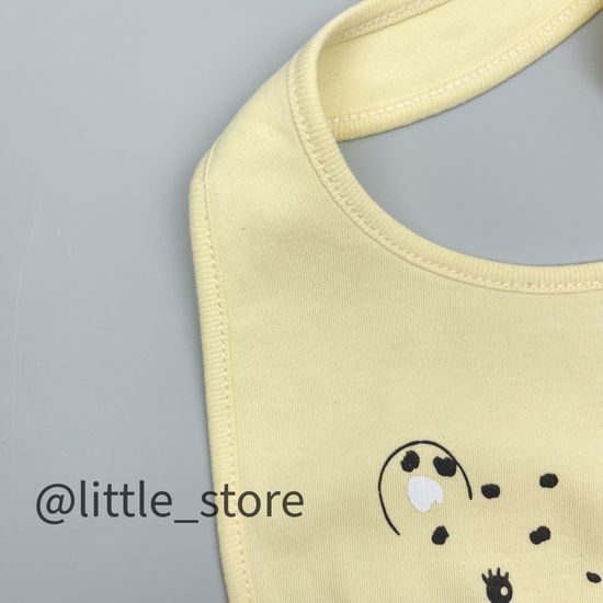 Нагрудник хлопковый "Бежевое сафари" св желтый