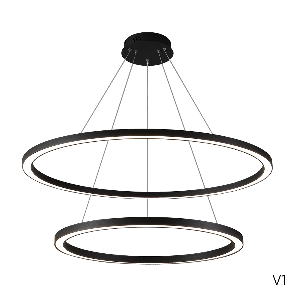 Подвесная светодиодная люстра Crystal Lux FORTUNA SP123W LED  BLACK