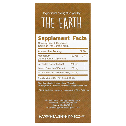 Happy Healthy Hippie, Be G Основание, 60 капсул