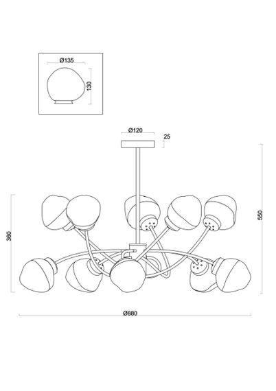Люстра Freya FR8017PL-10MG