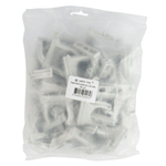 Крепеж-клипса для трубы 32 мм серая 50 шт