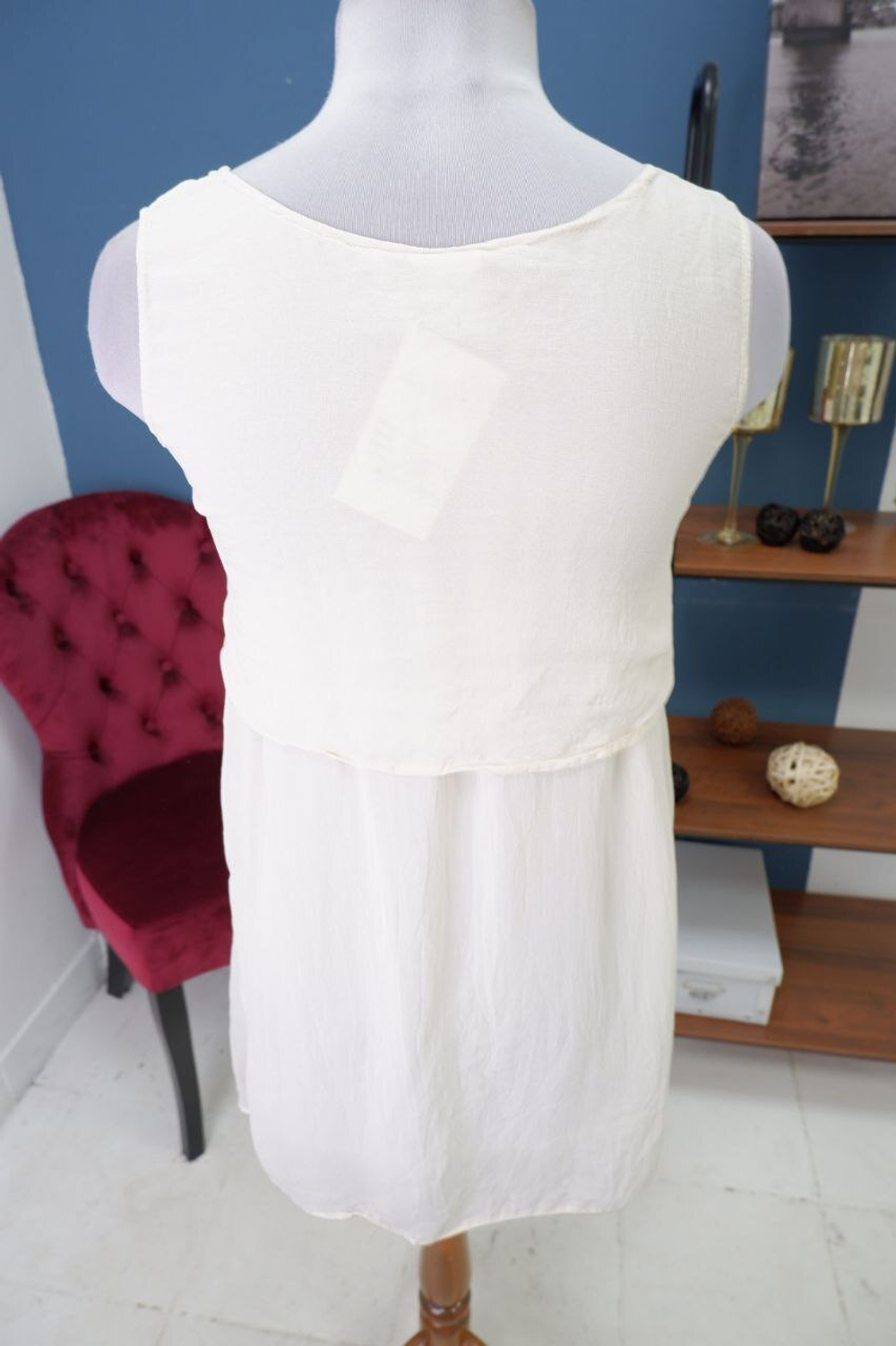 Платье Красная Роза светлое 44 размер