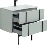 Тумба с раковиной Allen Brau Reality 1.32005.PWM 80 рapyrus white matt