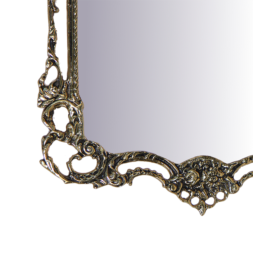 Bello De Bronze Зеркало в раме Рэтта, золото