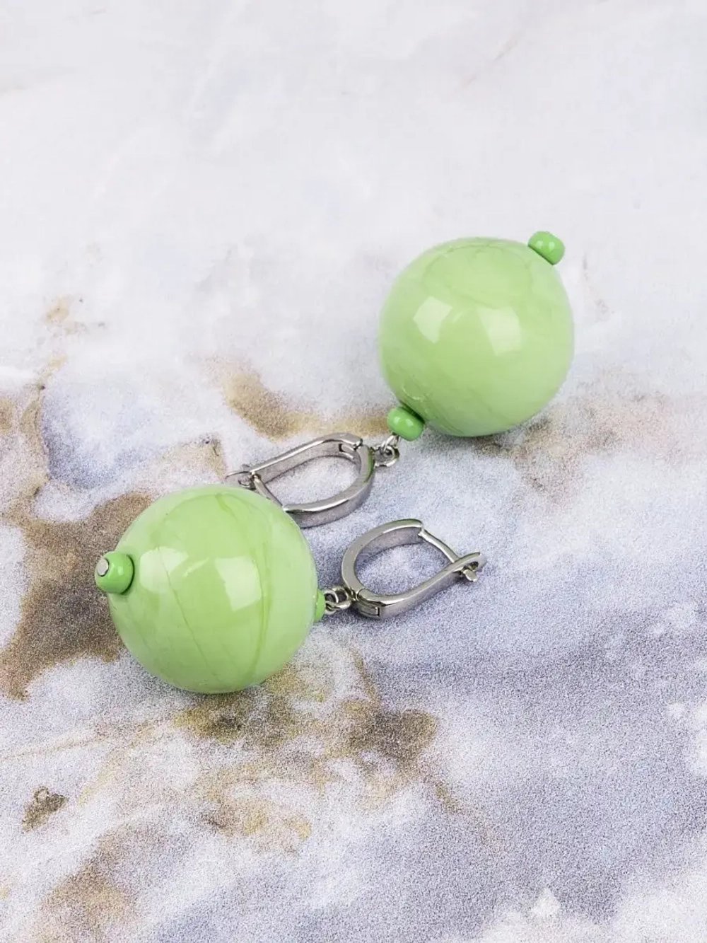 Серьги бижутерия из муранского стекла