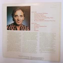 Винтажная виниловая пластинка Charles Aznavour My Christmas Album (UK 1981)