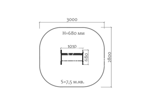 Скамейка детская “Машинка”
