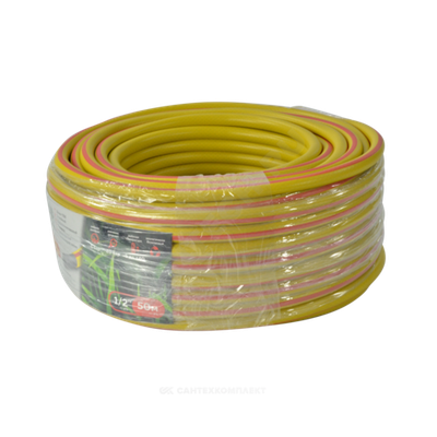 Шланг поливочный армированный ПВХ Дв 12,5 (1/2") бухта 50м Акварель непрозрачный Завод ПолимерШланг НФ-00000066