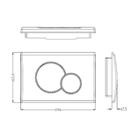 Комплект унитаза BelBagno Uno BB3105CHR/SC с сиденьем Микролифт и инсталляцией WeltWasser WW Marberg 507 10000005949+10000005952 с клавишей смыва Хром глянцевый