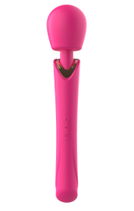 Вибратор-wand Secwell розовый, двусторонний, 30 см