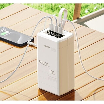 Внешний аккумулятор REMAX Dinba Series 100W PD+QC 60000mAh RPP-650 (белый)