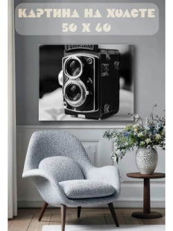 Картина на стену 40 X 50 Винтажный фотоаппарат