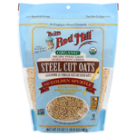 Bob's Red Mill, органический необработанный овес, цельное зерно, 680 г (24 унции)
