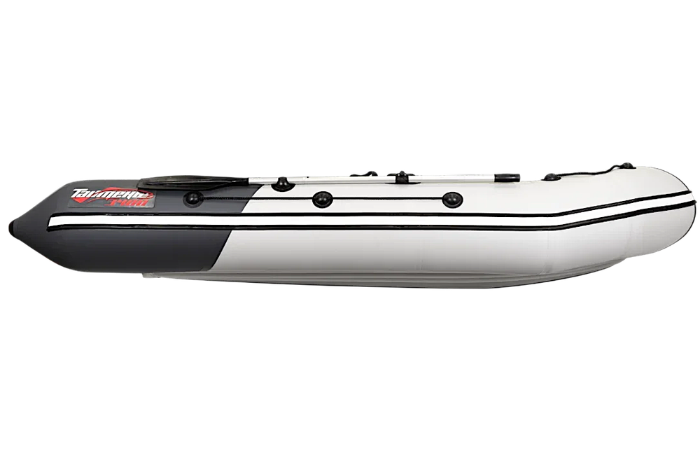 Лодка ПВХ Мастер Лодок Таймень NX3400НДНД Pro "Комби" Св.Серый / Графит