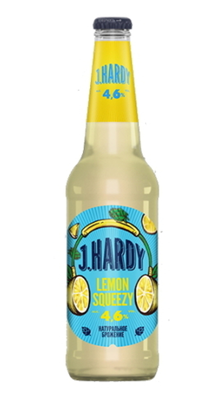 Напиток слабоалкогольный "J.HARDY LEMON SQUEEZY" 0,45л. Бабруйскi бровар