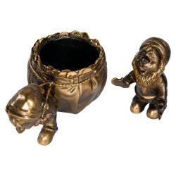 Подставка для украшений Гном - все богатство в дом Бронза