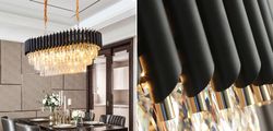 Подвесная люстра Empire Black Rectangular Chandelier Crystal