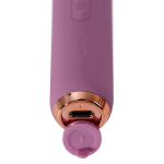 Сиреневый интерактивный мини вибратор-wand 14см Svakom Mini Emma Neo Interactive Compact Wand Vibrator SA299C
