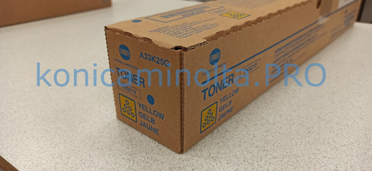 Тонер TN-321Y Konica Minolta оригинальный желтый 50% A33K25G