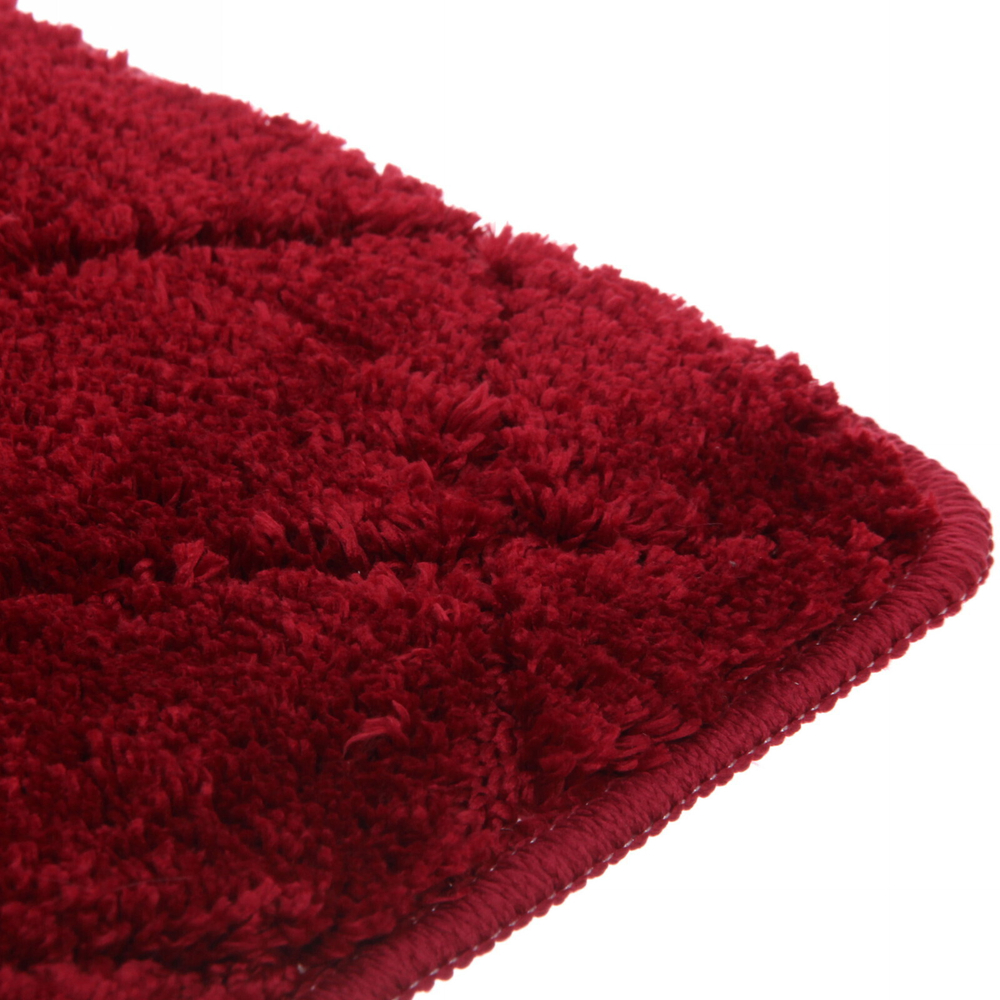Коврик для ванной 40*60"Дора» бордовый