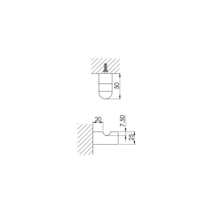 Крючок для полотенца Steinberg Серия 420, из латуни, хром 420 2400