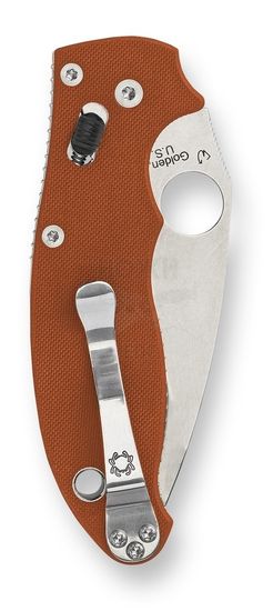 Складной нож Spyderco Manix 2 101GPBORE2 c клинком из стали CPM-REX 45, рукоять G10