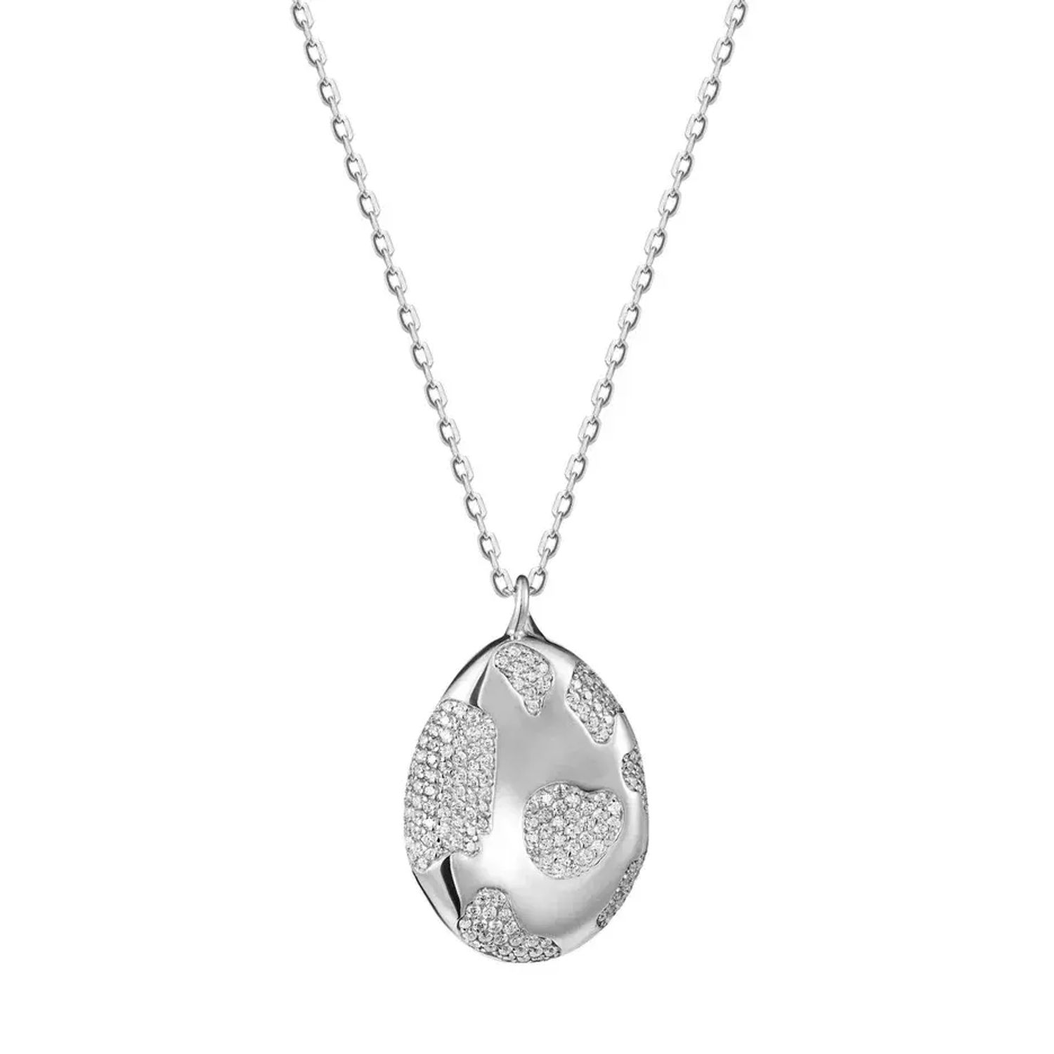 Колье Big Mushroom Cap Necklace - Silver