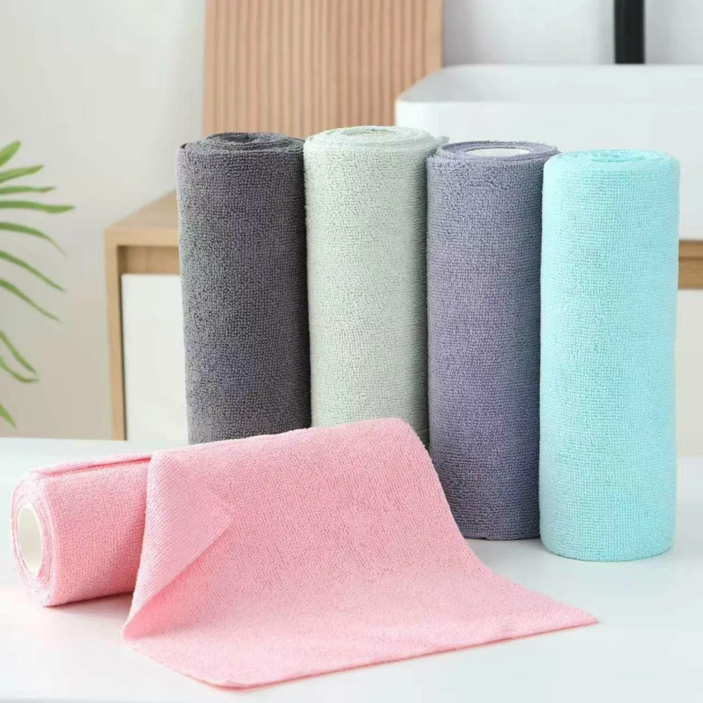 Салфетки из микрофибры в рулоне 20шт. 25*25 см.