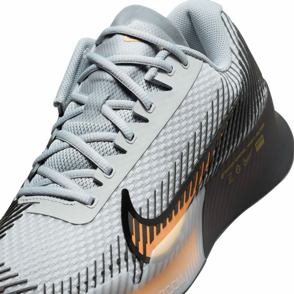 Мужские кроссовки теннисные Nike Zoom Vapor 11 - wolf grey/laser orange/black