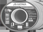 Уплотнитель профессиональный D-профиль ULTIMA (черный, самокл.) 21*15мм, 50 м