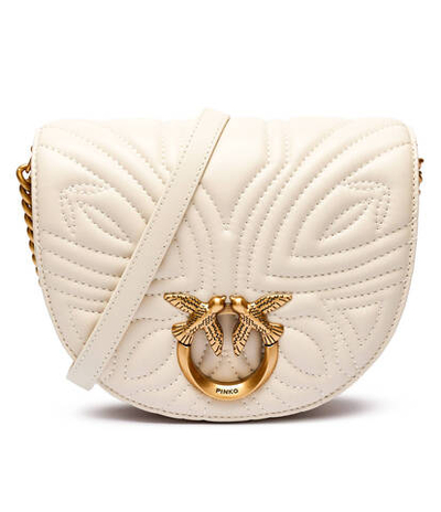 Кожаная сумка через плечо LOVE ROUND CLICK Pinko - экрю(101969 A1Y8)