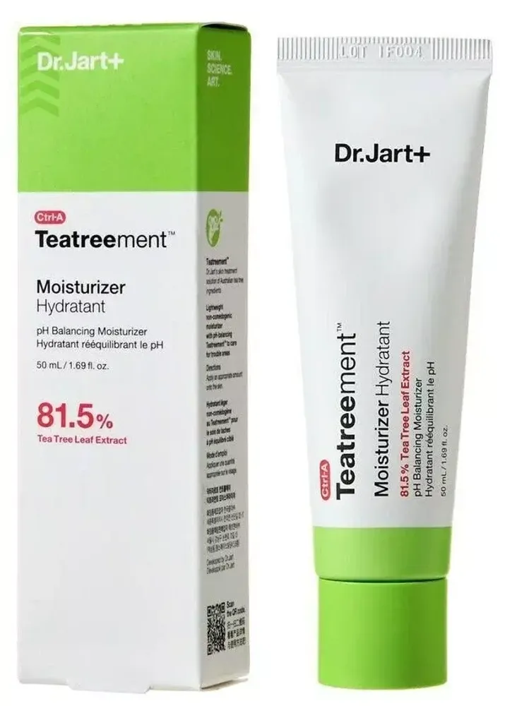 Крем для проблемной кожи лица с чайным деревом DR.JART+ Teatreatment Moisturizer Hydratant 50ml