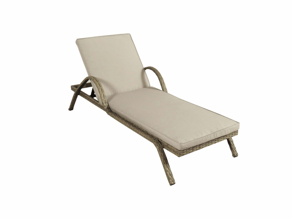 Шезлонг из искусственного ротанга Империал цвет Greige