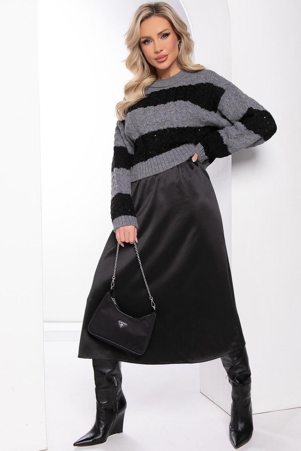 Юбка "Анира" (блэк) Ю7808 LT Collection (Акция)