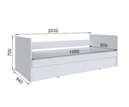 Кровать с подъемным механизмом Бруклин 90ДКР-1