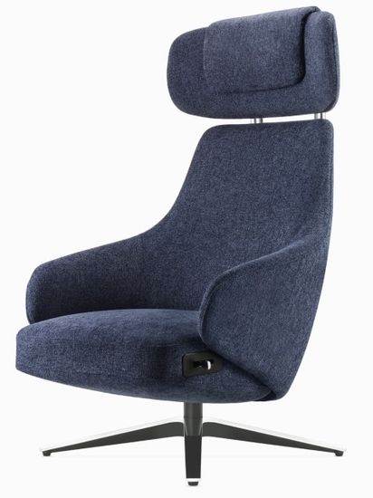 Офисное кресло Doha синяя ткань