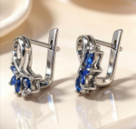 Ювелирные серьги из серебра 925 пробы