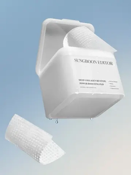 Sungboon Editor Обновляющие пэды с коллагеном и ретинолом Deep Collagen Retinol Power Boosting Pad 100 шт