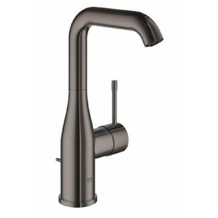 Смеситель для раковины GROHE Essence New с донным клапаном, L-Size, темный графит глянец (32628A01)