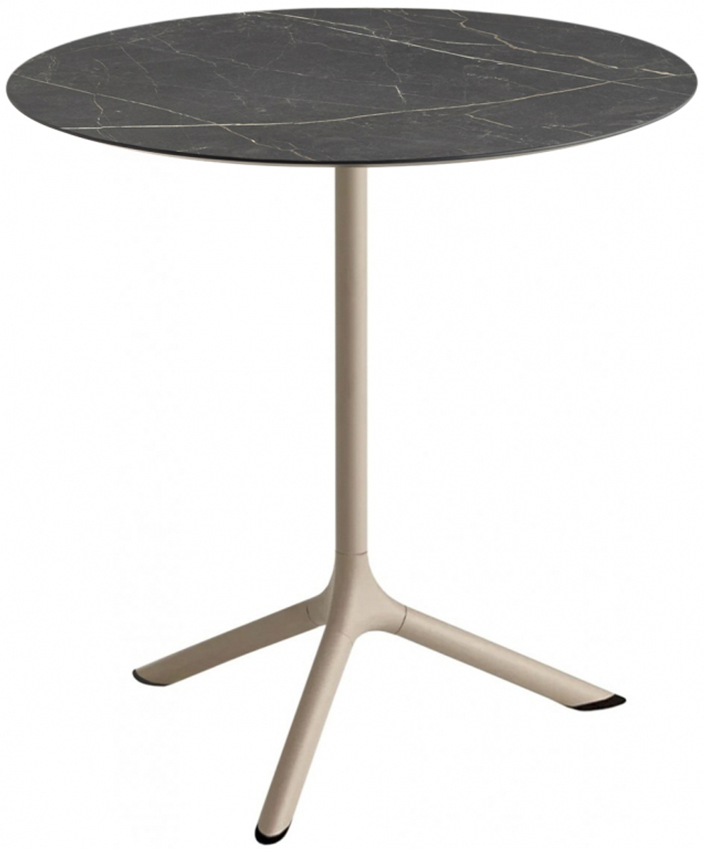 Стол ламинированный обеденный Scab Design Tripe, тортора, черный мрамор Сахара