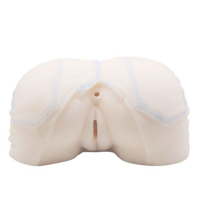 Мастурбатор-попка с двойной вибрацией и двумя входами (Цвет: телесный)