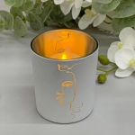 Подсвечник «Нежный силуэт» 8,5*10 см, Белый