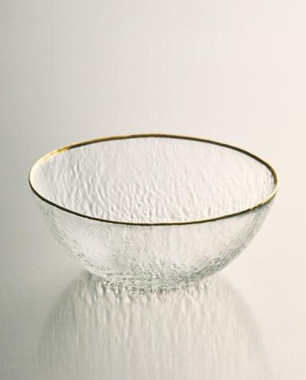 Zara Home миска из стекла, цвет прозрачный, 15 см