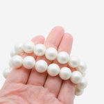 Хрустальный жемчуг, оттенок "Shimmer Snow", шар 12мм, перламутрово-сатиновое улучшенное покрытие