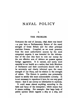 Naval policy with some account of the warships of the principal powers | G W. Steevens