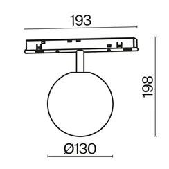 Трековый светильник Луна / Luna Exility 2700-6000K 5Вт 360° Dim Dali1 Technical tr038-4-5wtw-dd-b