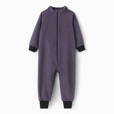 Комбинезон д/мальчика флис р.104 серый 9447423 (Семицвет-Тики)