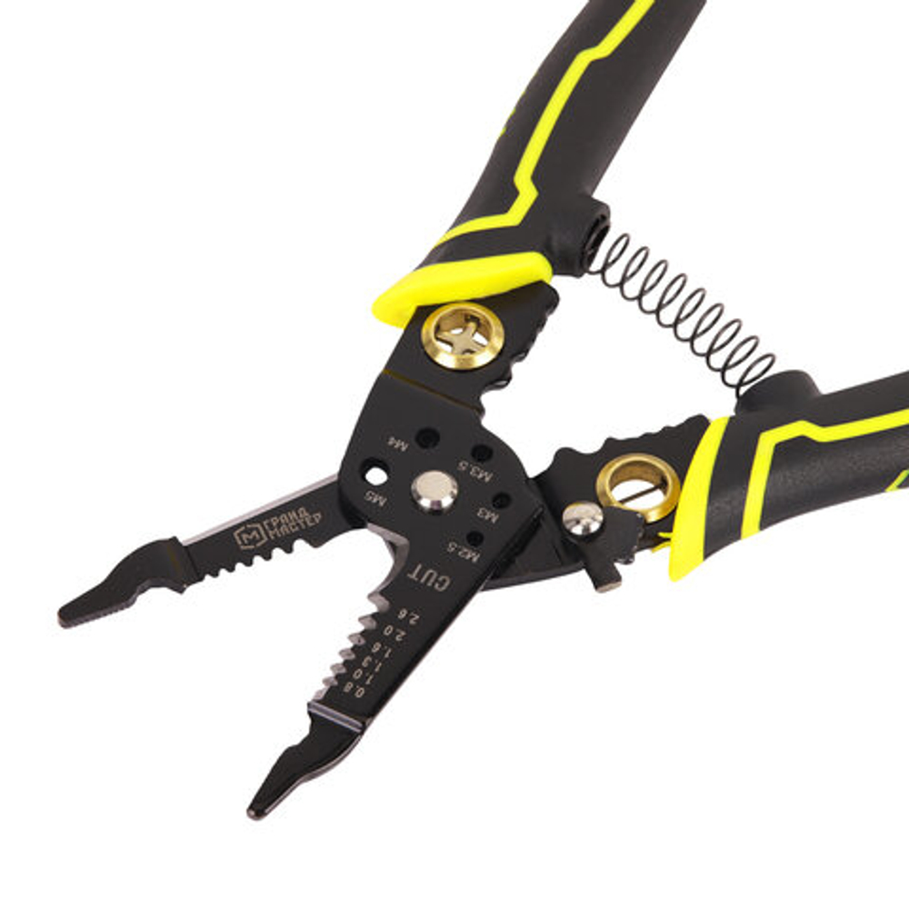 Плоскогубцы многофункциональные 22 в 1, 205 мм, марганцевая сталь 65Mn, ГРАНДМАСТЕР, PL-205, 671261