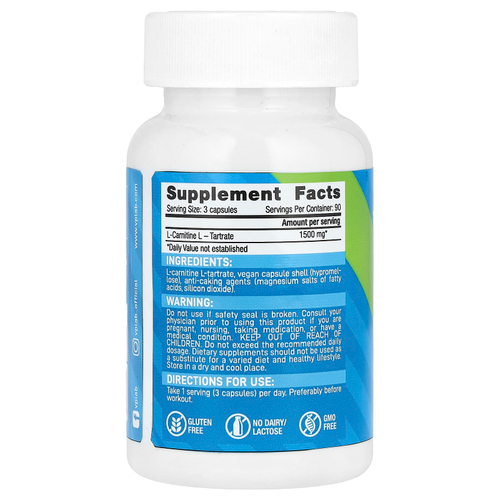 VPLab , L-карнитин, 90 капсул (500 мг в 1 капсуле)
