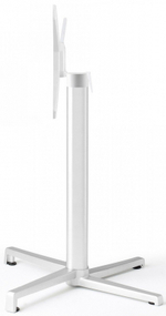 Стол ламинированный обеденный складной Scab Design Domino, белый, цементный